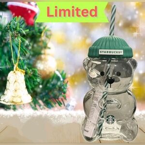 Starbucks Bearista Tumbler LMT ED Glass Mug